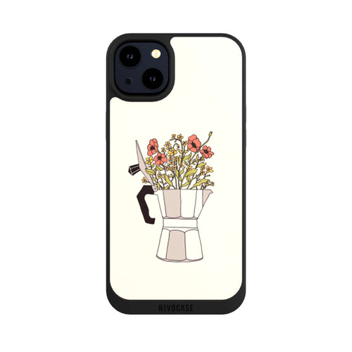 Apple iPhone 14 Plus NIVOpure Moka Blumen