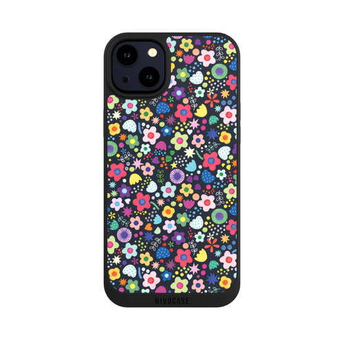 Apple iPhone 14 Plus NIVOpure Psychedelic Flowers Multi Black