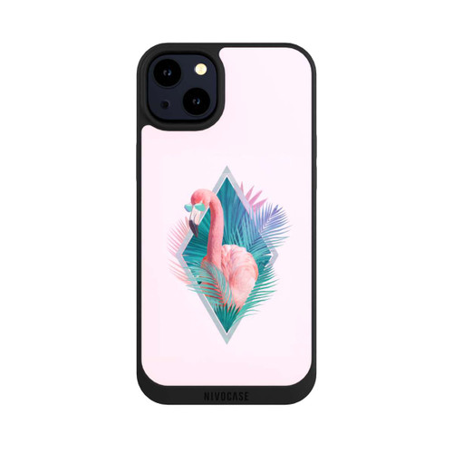 Apple iPhone 14 Plus NIVOpure Tropical Leaves Flamingo