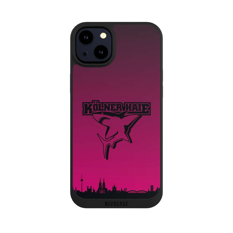 iPhone 14 Plus NIVOpure Kölner Haie Skyline Pink