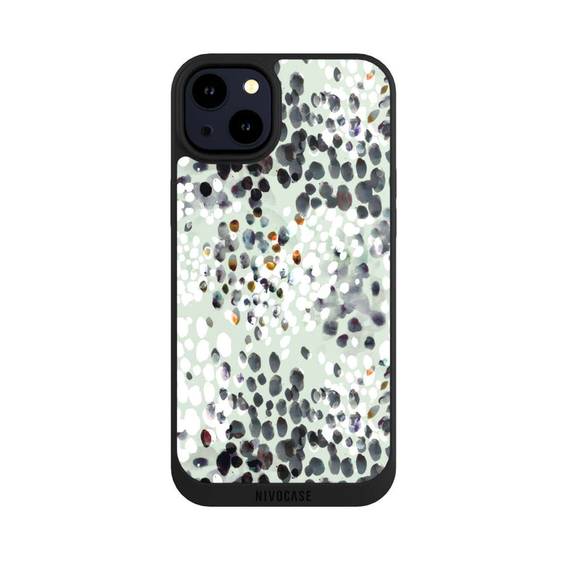 iPhone 14 Plus NIVOpure Modern Splash Pattern on Green