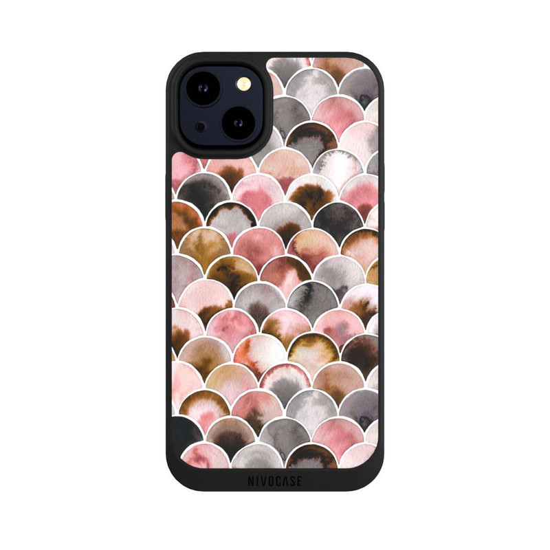 iPhone 14 Plus NIVOpure Japandi Scales Pink Brown