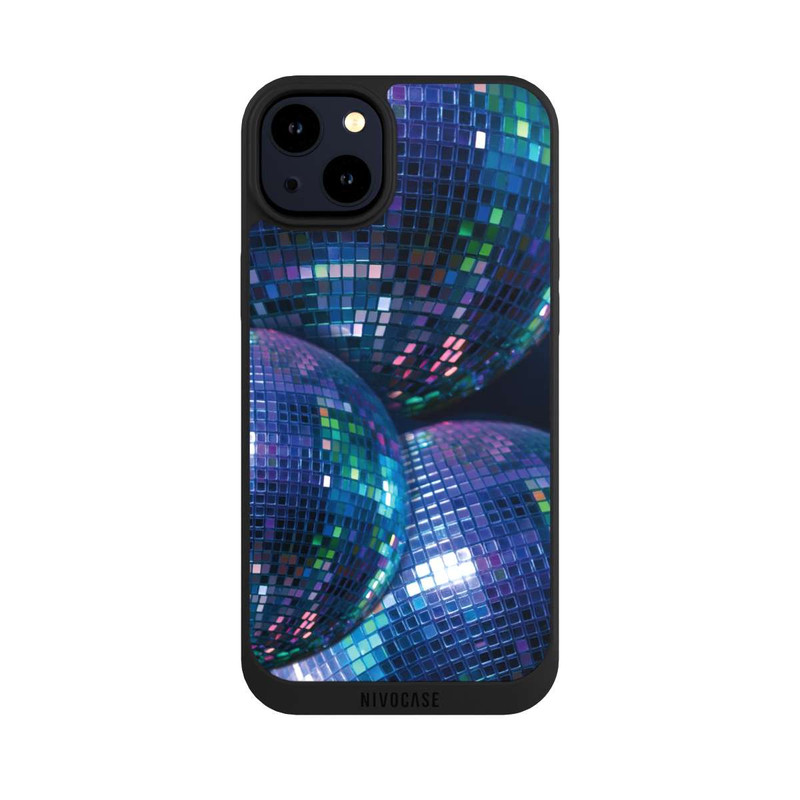iPhone 14 Plus NIVOpure Disco Ball Blue Black Partytime with KI