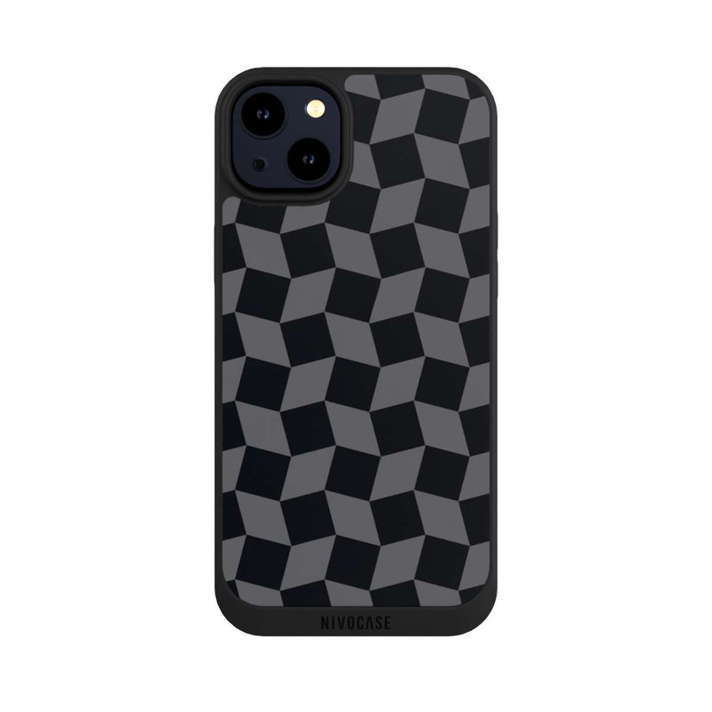 iPhone 14 Plus NIVOpure 3D Würfel-Muster Effektt