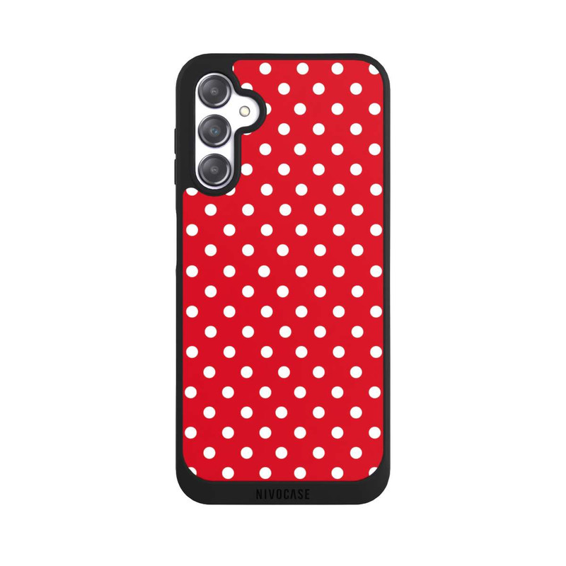 Galaxy A14 5G NIVOpure Confettis Blancs sur Fond Rouge