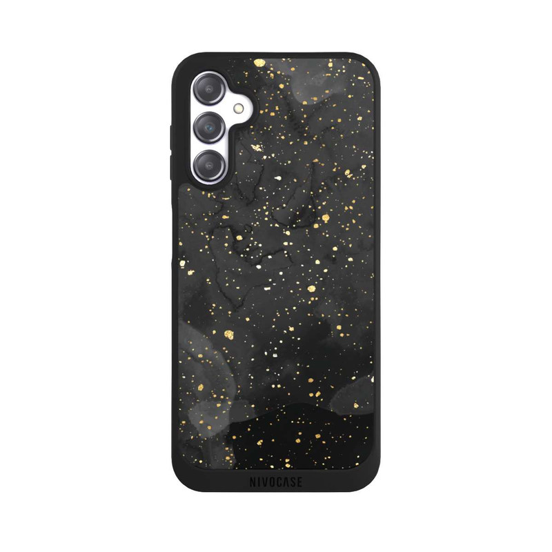 Galaxy A14 5G NIVOpure Glitzernder Marmor-Schwarz-Gold-Look