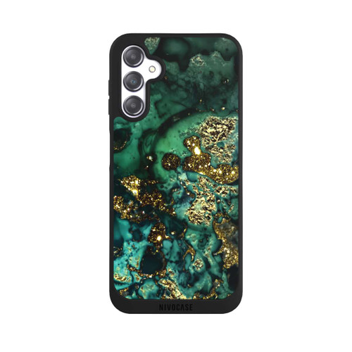 Samsung Galaxy A14 5G NIVOpure Cyan Glitzer Marmorlook