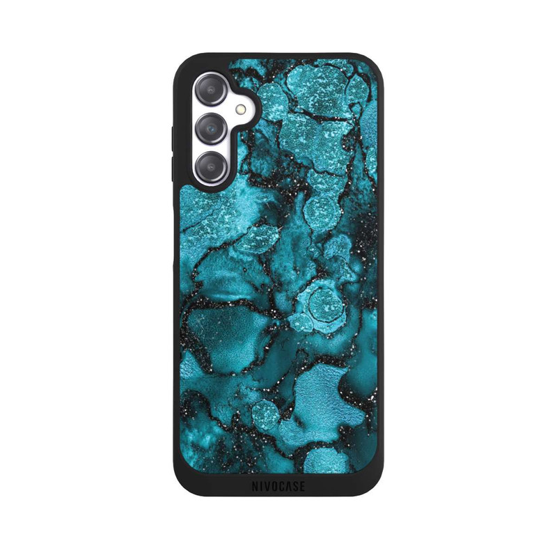 Galaxy A14 5G NIVOpure  Blauer Glitzerlook