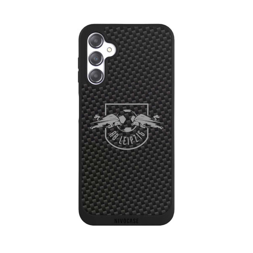 Samsung Galaxy A14 5G NIVOpure Graues RB Leipzig Logo auf Carbonoptik