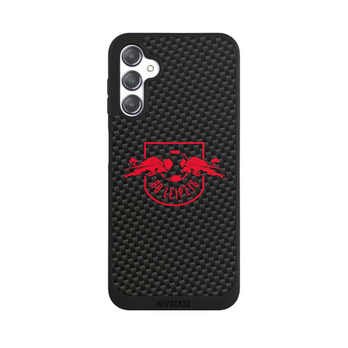 Samsung Galaxy A14 5G NIVOpure Rotes RB Leipzig Logo auf Carbonoptik
