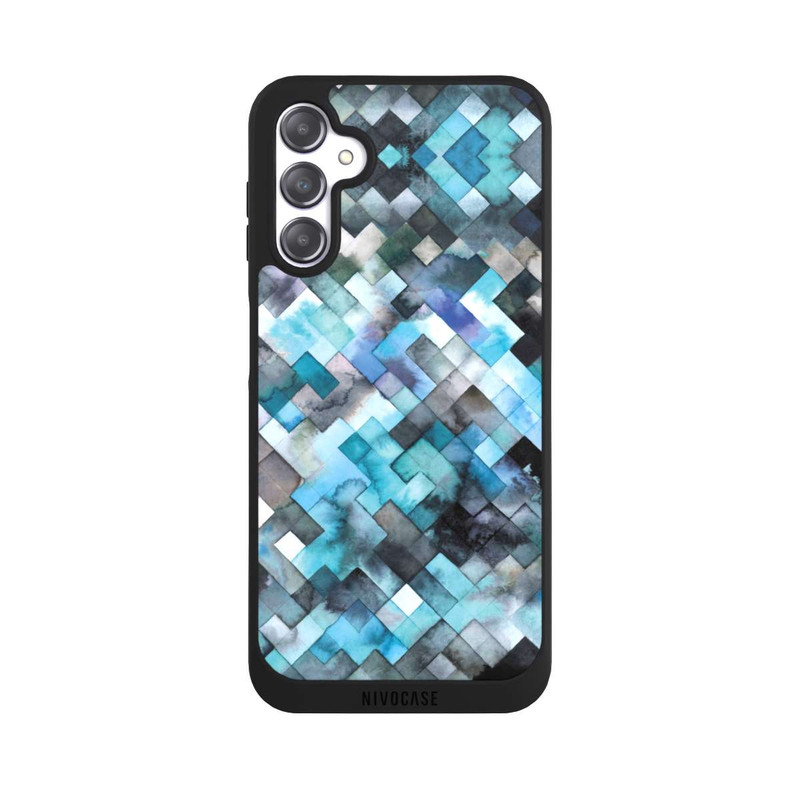 Galaxy A14 5G NIVOpure Moody Géométrie Bleu