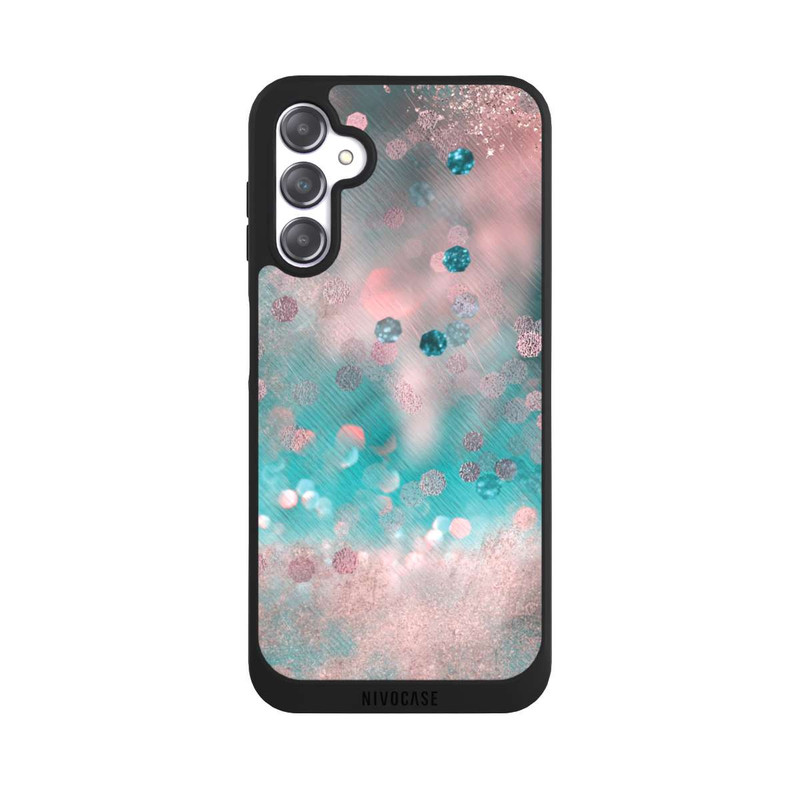 Galaxy A14 5G NIVOpure Türkis-glamouröser Glitzerlook