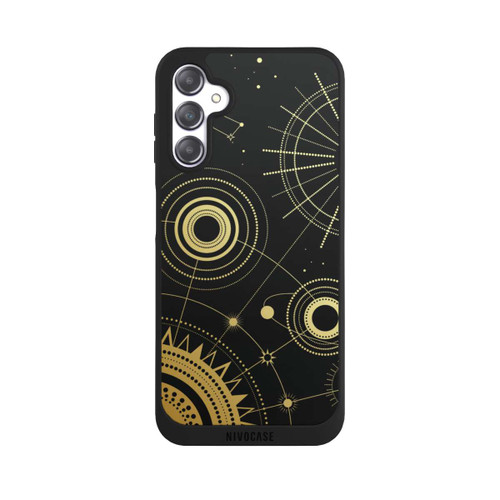 Samsung Galaxy A14 5G NIVOpure Schwarzer und goldener Look Abstrakt