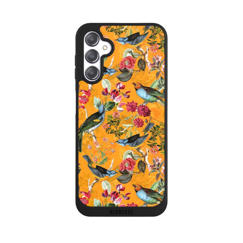 Galaxy A14 5G NIVOpure Tapete mit Vögeln und Blumen
