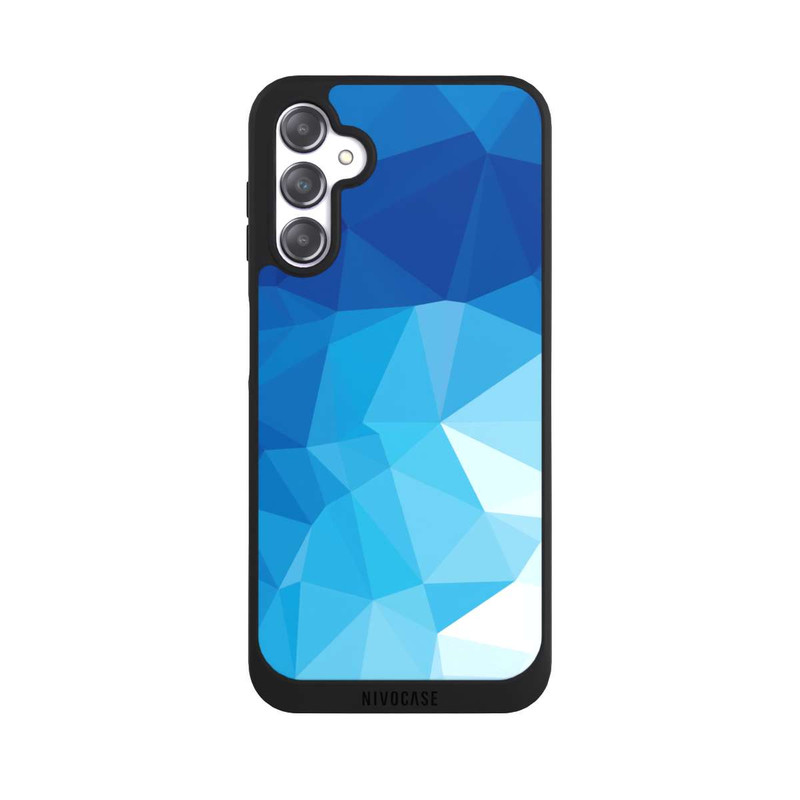 Galaxy A14 5G NIVOpure Polygonales blaues Mosaik