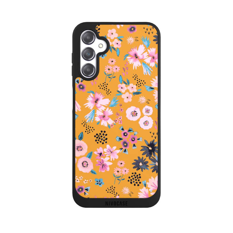 Galaxy A14 5G NIVOpure Kleine Blumen senfgelb