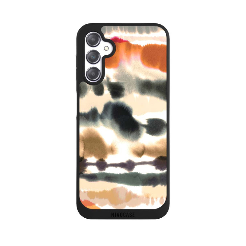 Galaxy A14 5G NIVOpure Soft Nautical Watercolor Lines Orange