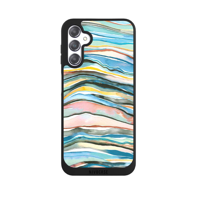 Galaxy A14 5G NIVOpure Achatschichten Aquarellblau