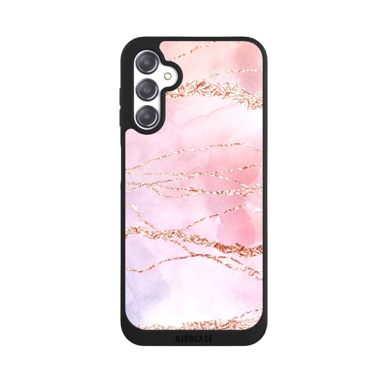 Galaxy A14 5G NIVOpure Glitzer Look Pink Mädchen Marmor