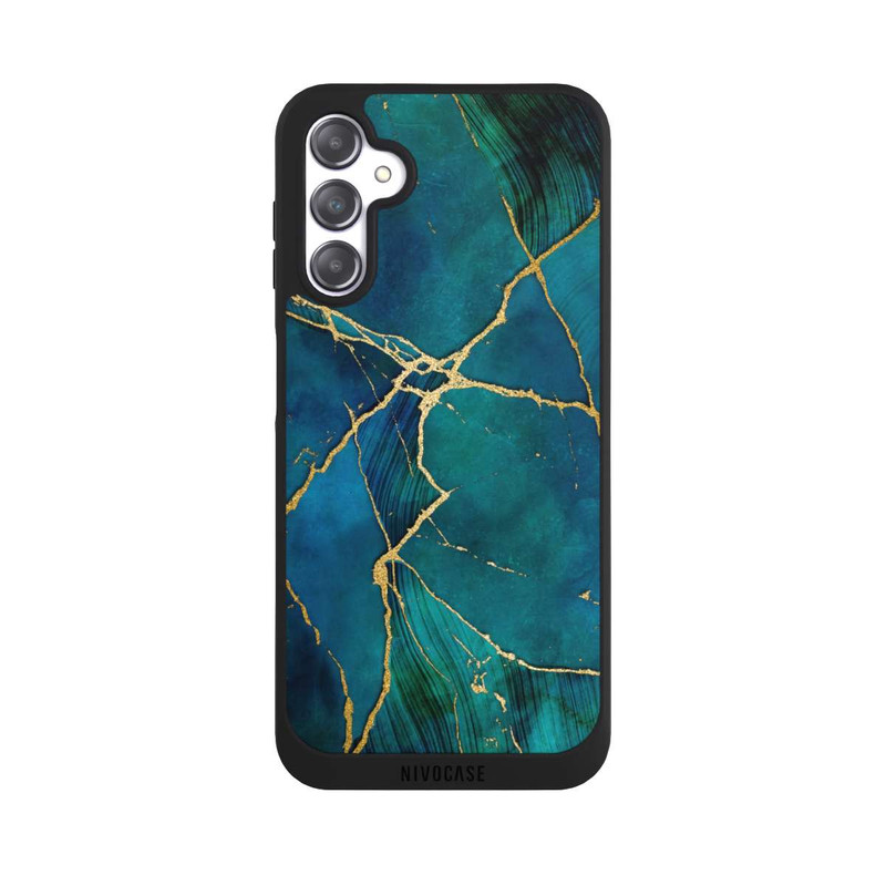 Galaxy A14 5G NIVOpure Look minéral glamour bleu or