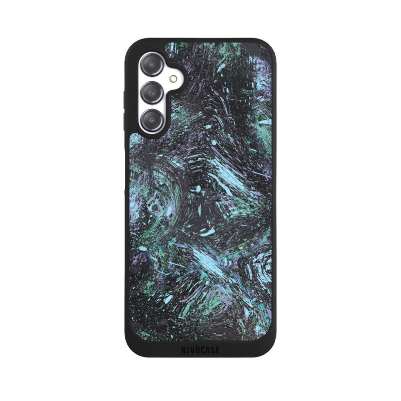 Galaxy A14 5G NIVOpure Abstrakt tropfender Staub lila