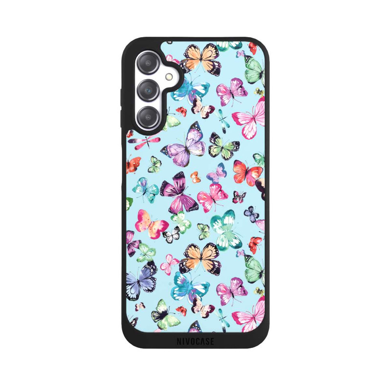Galaxy A14 5G NIVOpure Schmetterlinge rosa orange blau