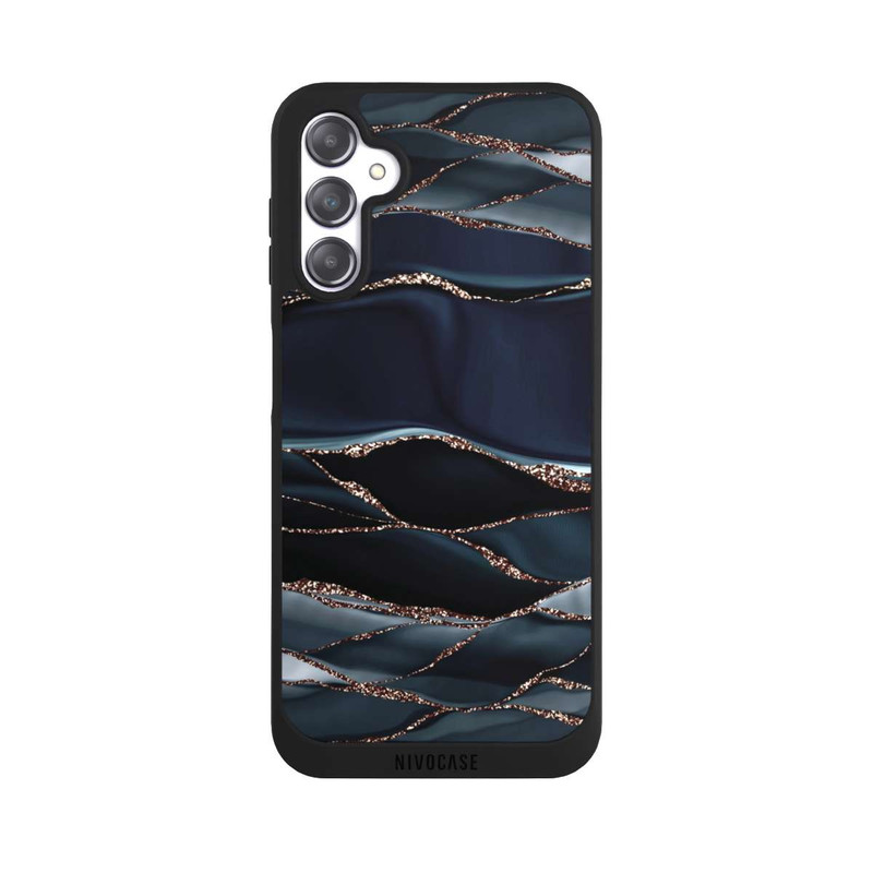 Galaxy A14 5G NIVOpure Dunkelgraue Streifen goldener Look