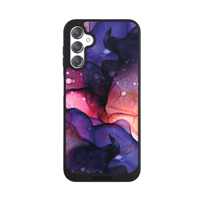 Galaxy A14 5G NIVOpure Flüssige Kunst Lila-Pink