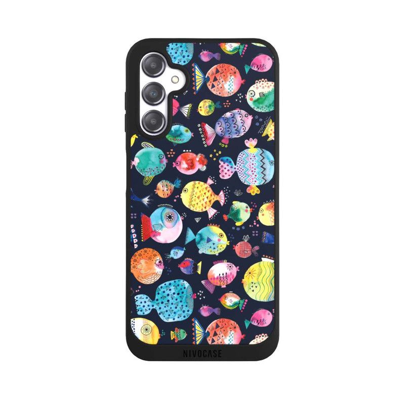 Galaxy A14 5G NIVOpure Beach Puffer Fishes Kids Navy