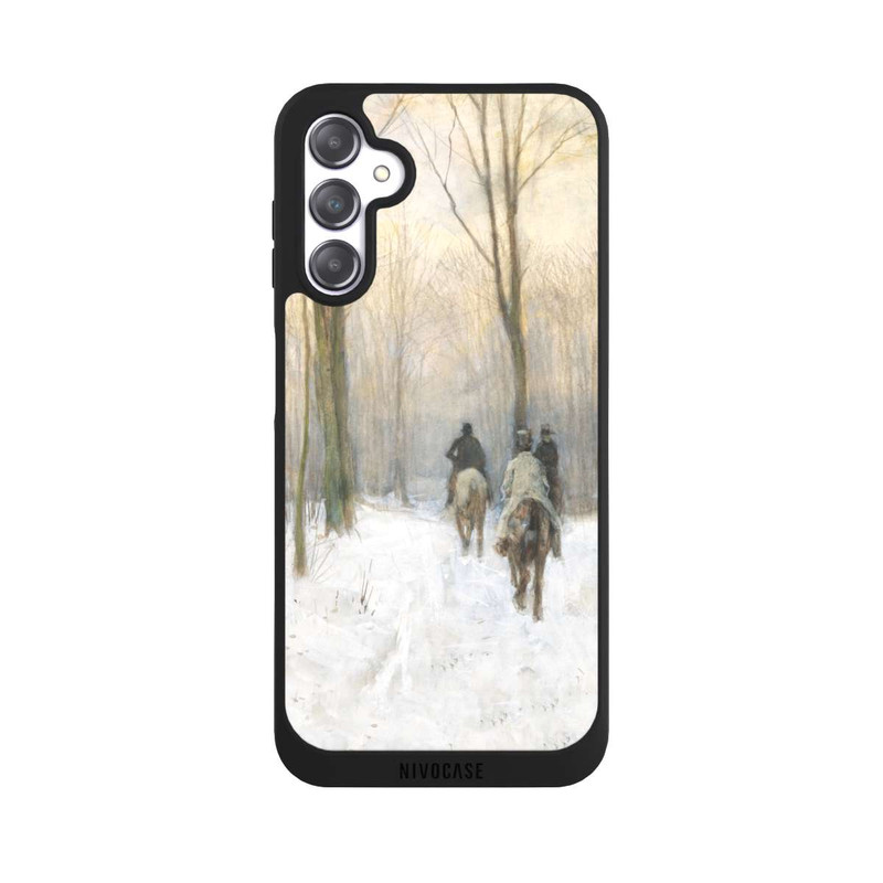 Galaxy A14 5G NIVOpure Reiter im Schnee im Haager Wald