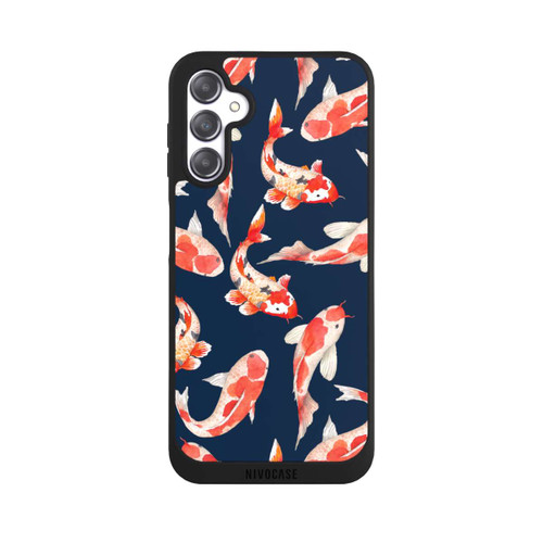 Samsung Galaxy A14 5G NIVOpure Koi auf blauem Hintergrund