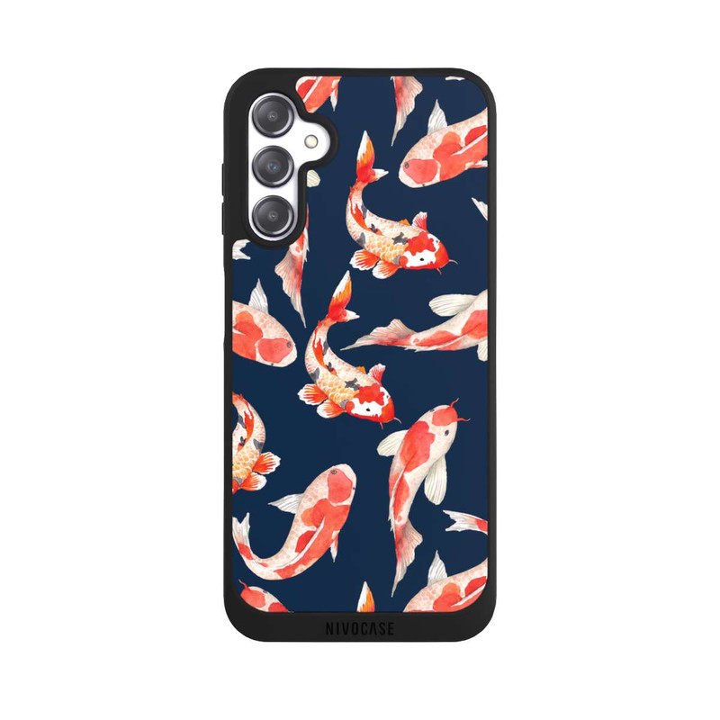 Galaxy A14 5G NIVOpure Poisson corail sur fond bleu