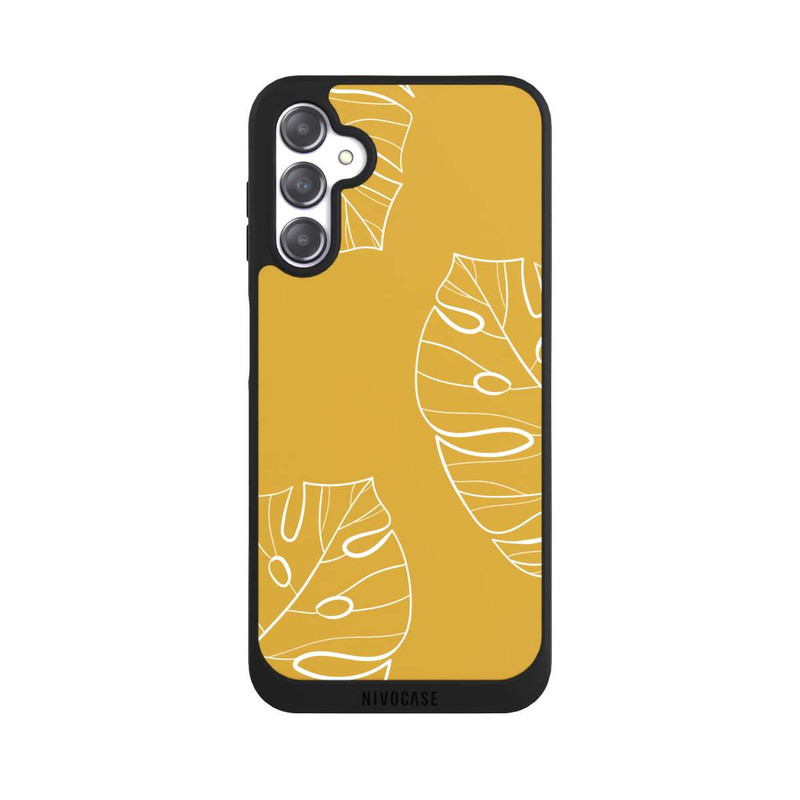 Galaxy A14 5G NIVOpure Leaves Mustard Background