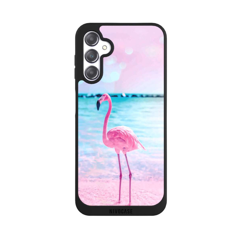 Galaxy A14 5G NIVOpure Pink Flamingo on the beach