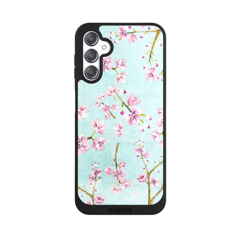 Galaxy A14 5G NIVOpure Cherry Blossom Twigs Pattern Light Blue