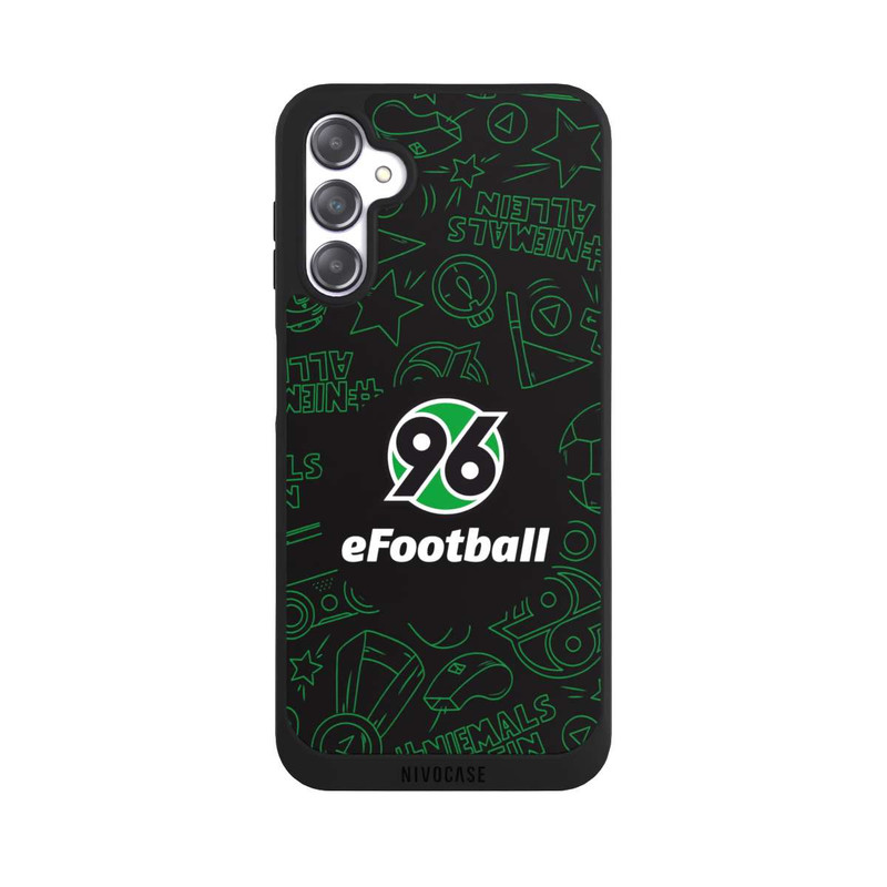 Galaxy A14 5G NIVOpure Hannover 96 Football Pattern Design Black