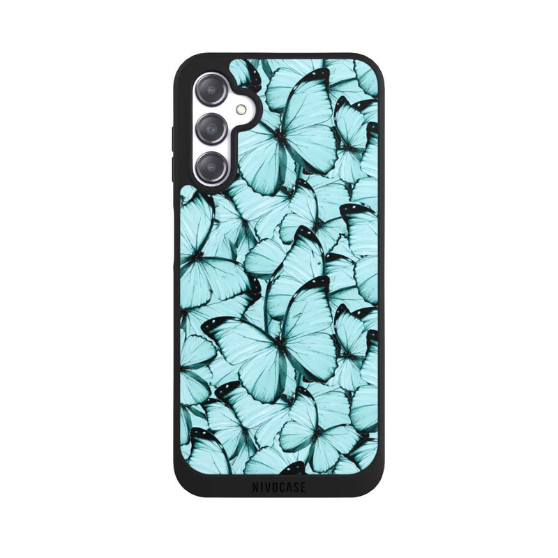 Galaxy A14 5G NIVOpure Teal Schmetterlinge