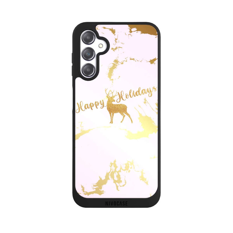 Galaxy A14 5G NIVOpure Happy Holidays Reindeer Gold