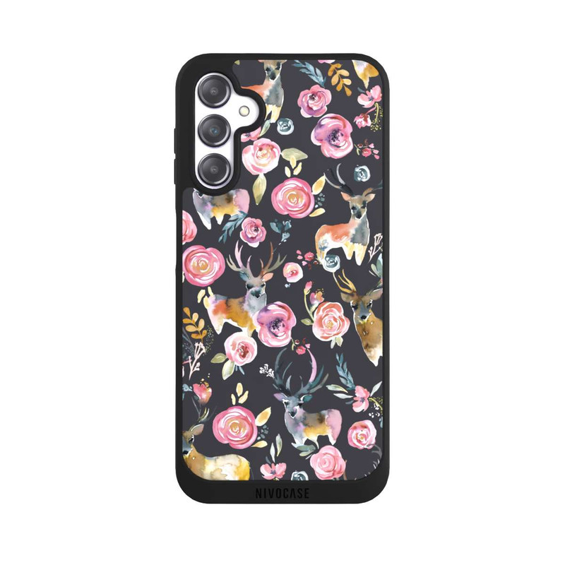 Galaxy A14 5G NIVOpure Deers and flowers Anthracite