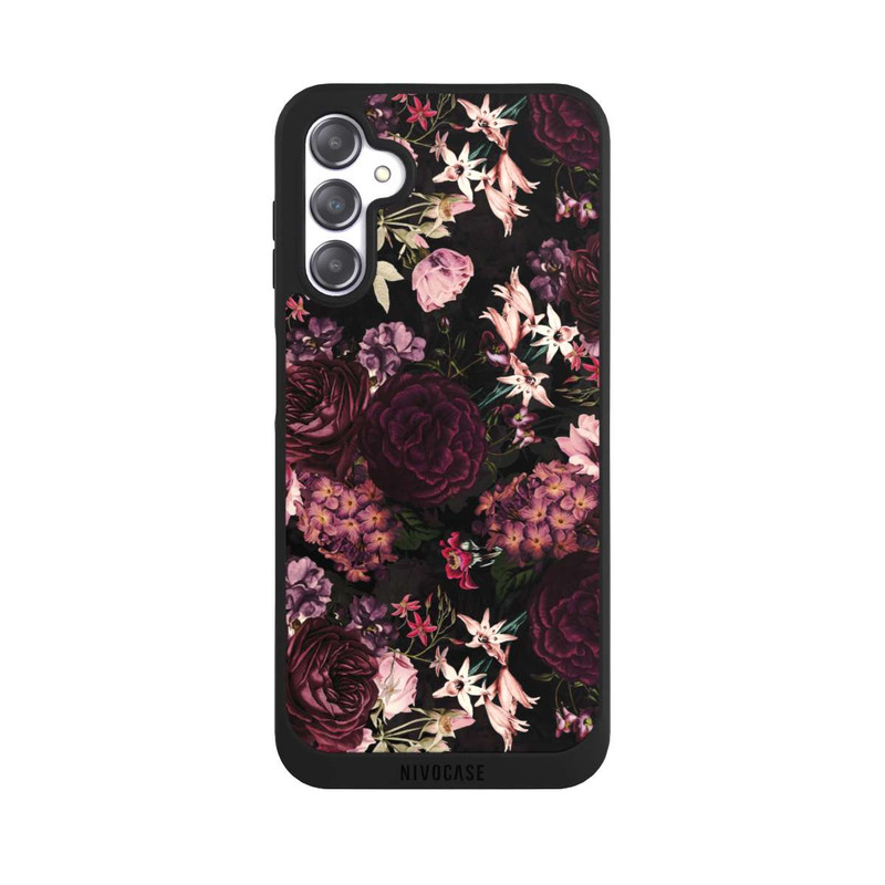 Galaxy A14 5G NIVOpure Blumentapete dunkelviolett