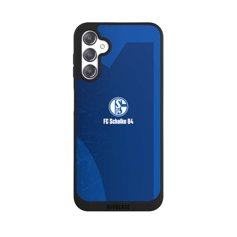 Galaxy A14 5G NIVOpure Schalke 04 Blauer Hintergrund Mit Logo