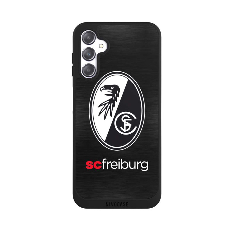 Galaxy A14 5G NIVOpure  Kratzen Metall Hintergrund mit dem Schriftzug  Horizontal SC Freiburg