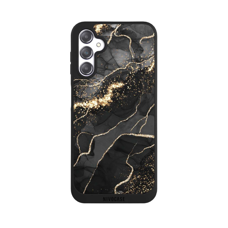Galaxy A14 5G NIVOpure Look Spirales de Marbre Sombre & Or