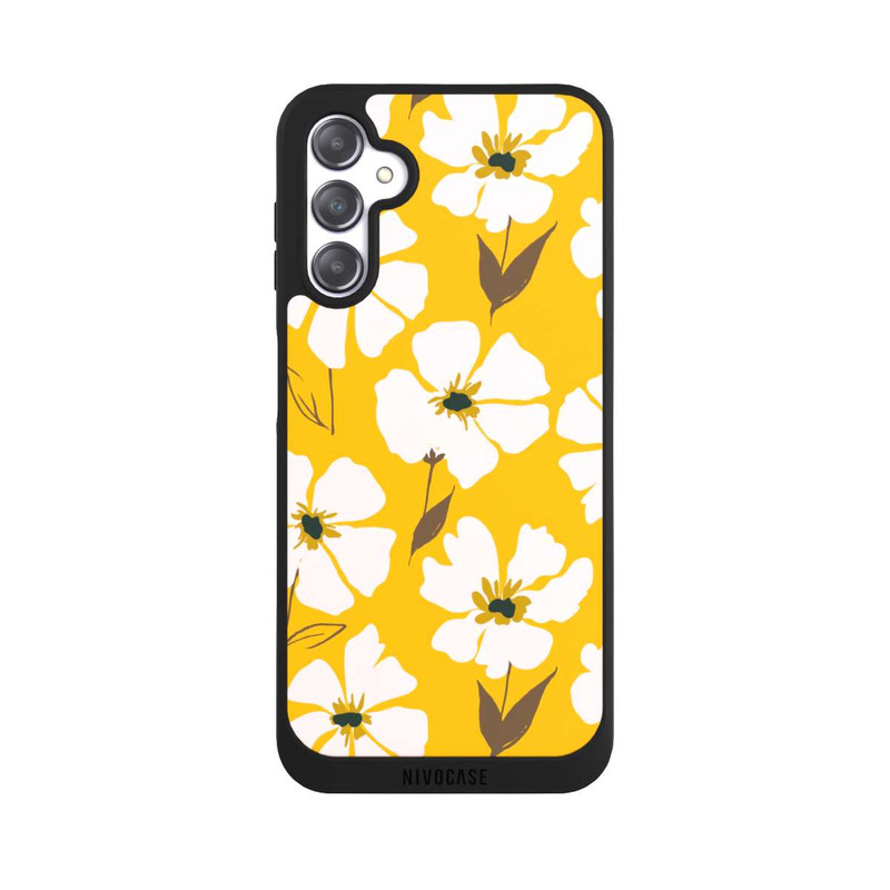 Galaxy A14 5G NIVOpure Blumenwiese auf Gelb Ocker