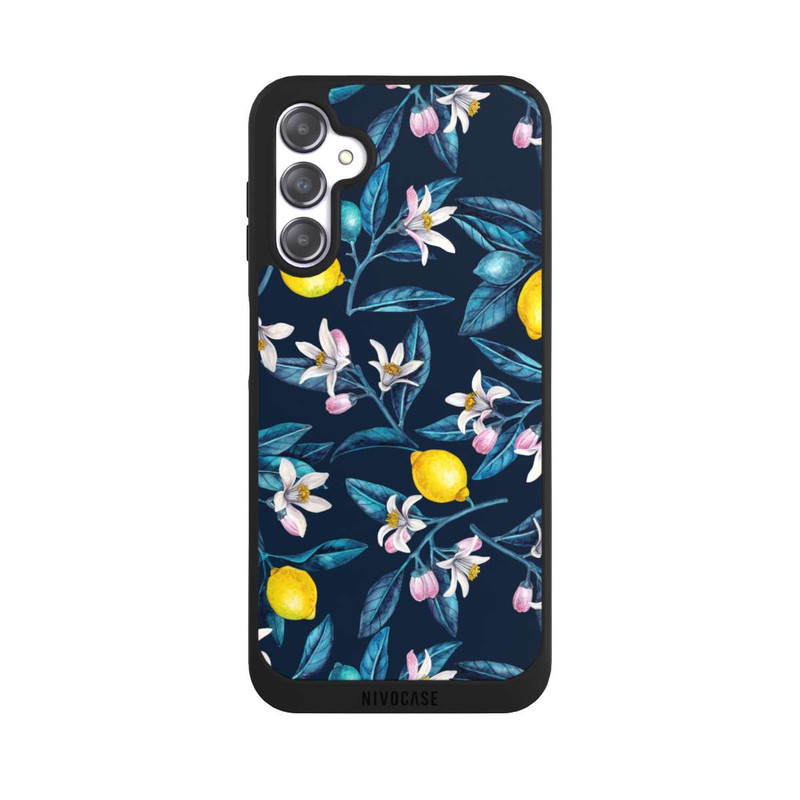 Galaxy A14 5G NIVOpure Zitronen und Blüten dunkel