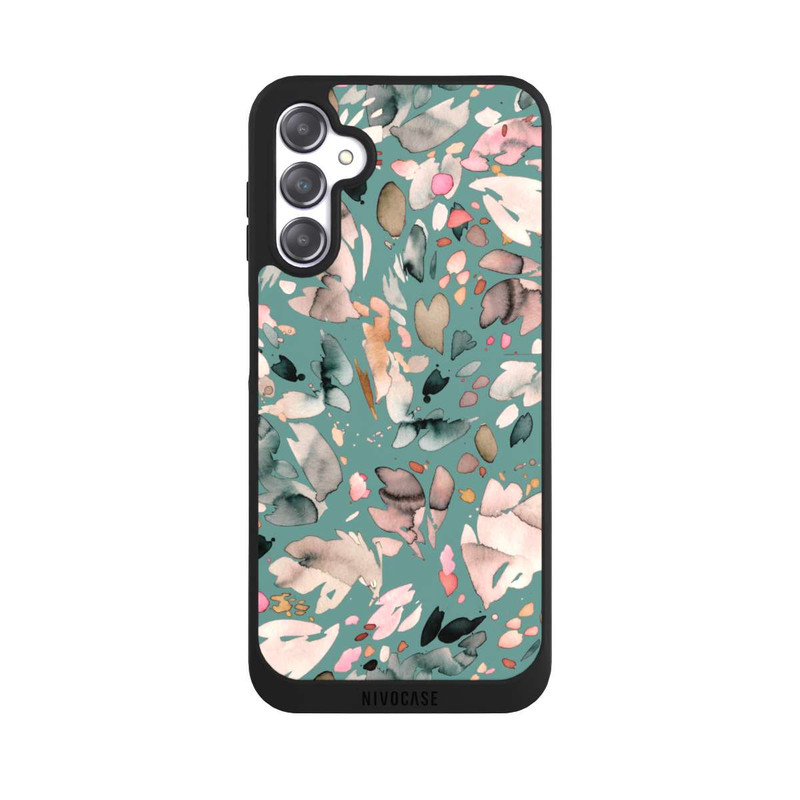 Galaxy A14 5G NIVOpure Fleurs abstraites, pétales vert
