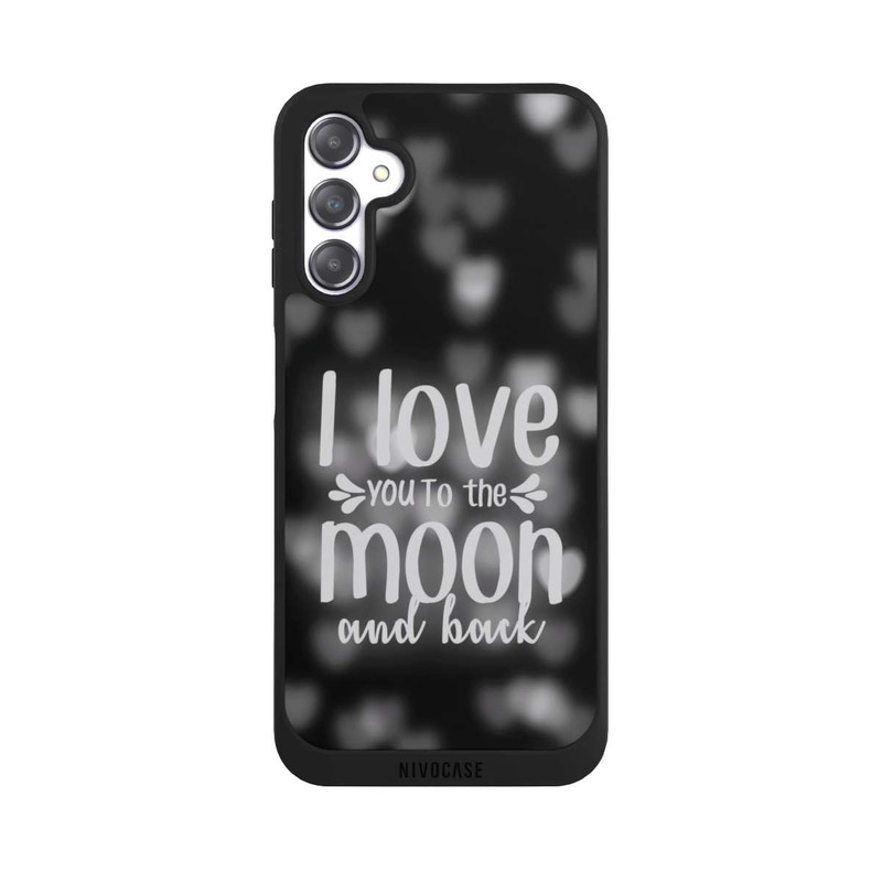 Galaxy A14 5G NIVOpure I Love You to The Moon And Back Black Hearts