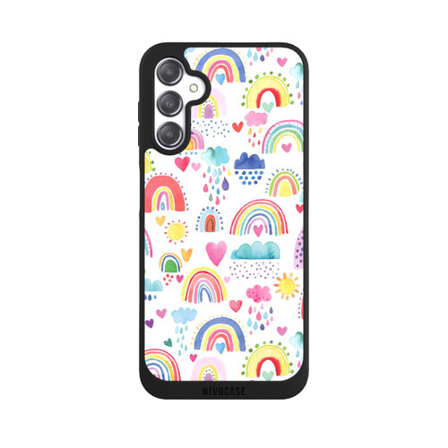 Samsung Galaxy A14 5G NIVOpure Lovely Rainbows Multi Red