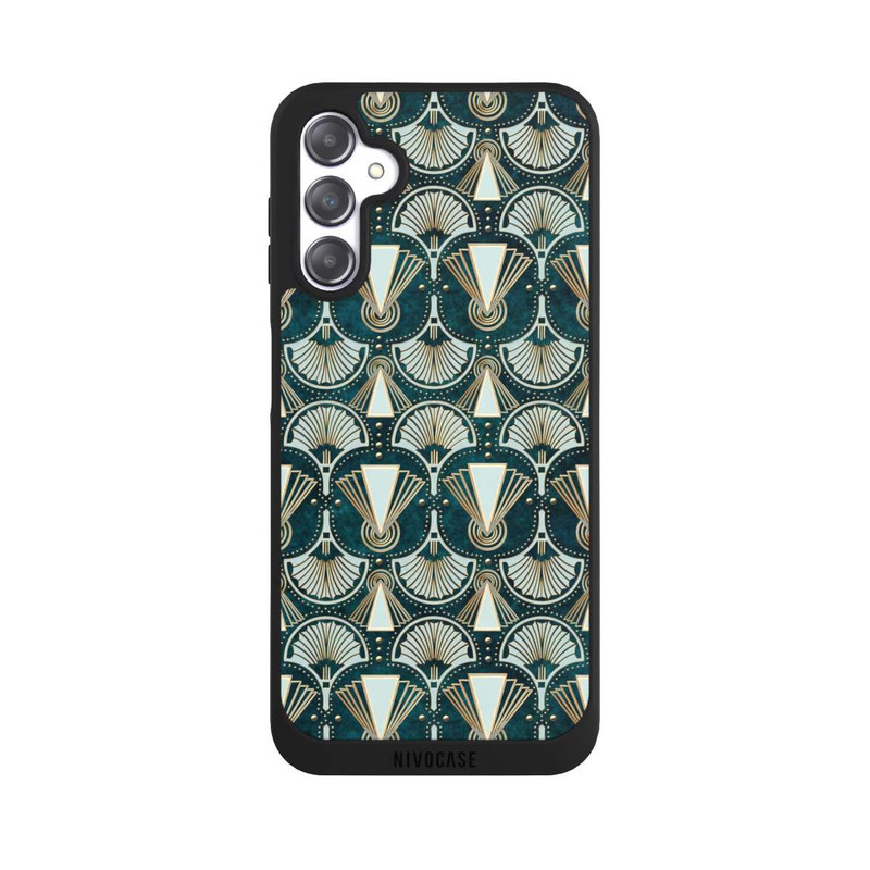 Galaxy A14 5G NIVOpure Art Deco Green Pattern