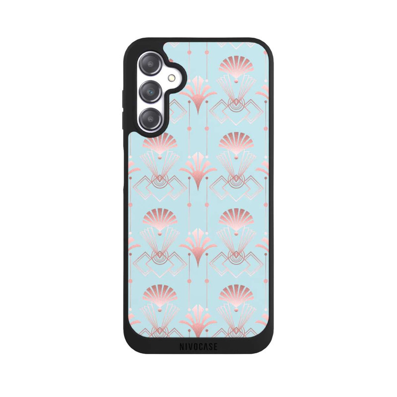 Galaxy A14 5G NIVOpure Art Deco Rose Gold Elegance Blue